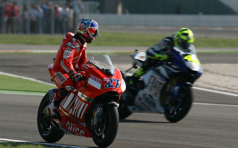 Sepang MotoGP Valentino Rossi Admits Casey Stoner Now Biggest Threat MCN