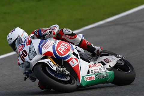 Dry and wet for Pata Honda tests