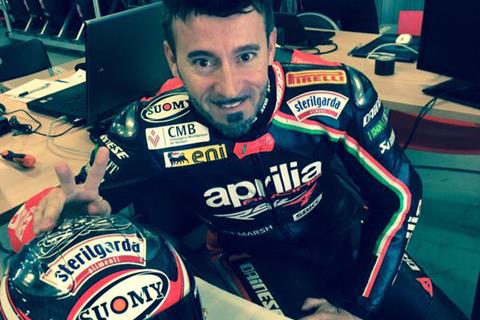 Biaggi tests MotoGP electronics then crashes