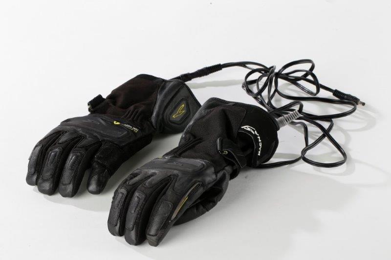 Heated motorbike gloves