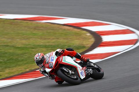 Zanetti leads - then rain decends
