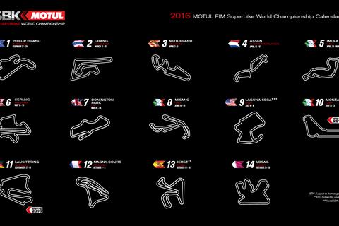 World Superbikes finally release 2016 calendar