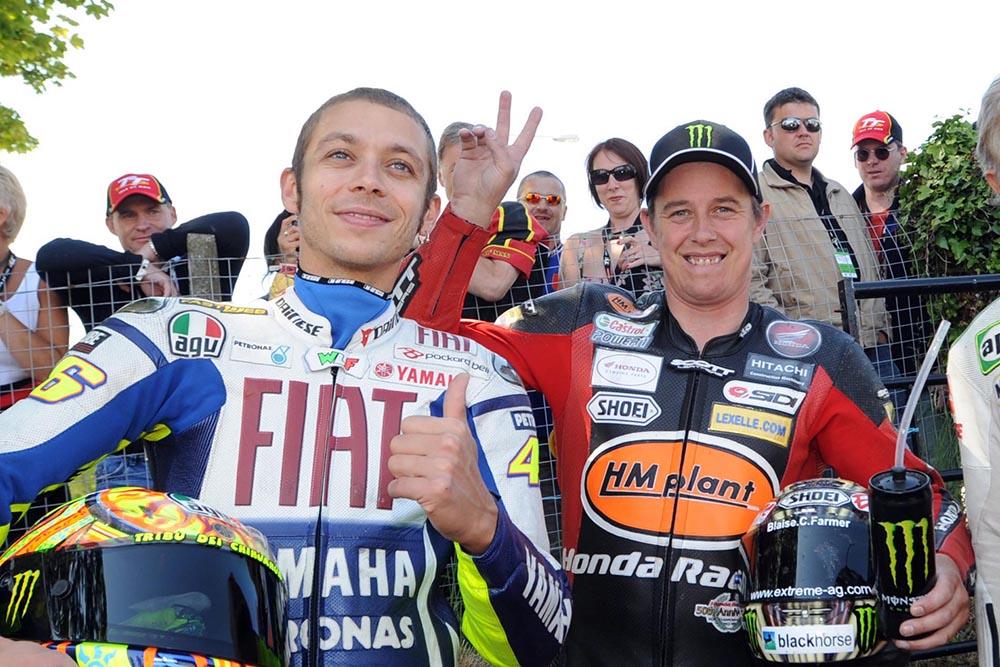 Rossi praises McGuinness's 'big balls' in Senior TT lap MCN