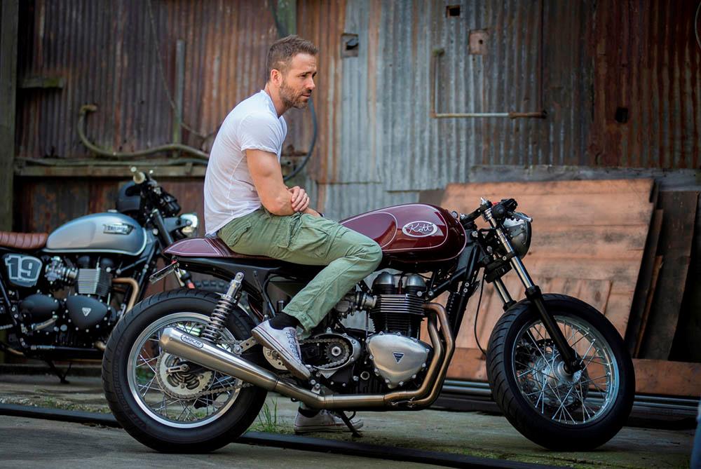 Celebrity juice Ryan Reynolds retro Triumph by Kott 