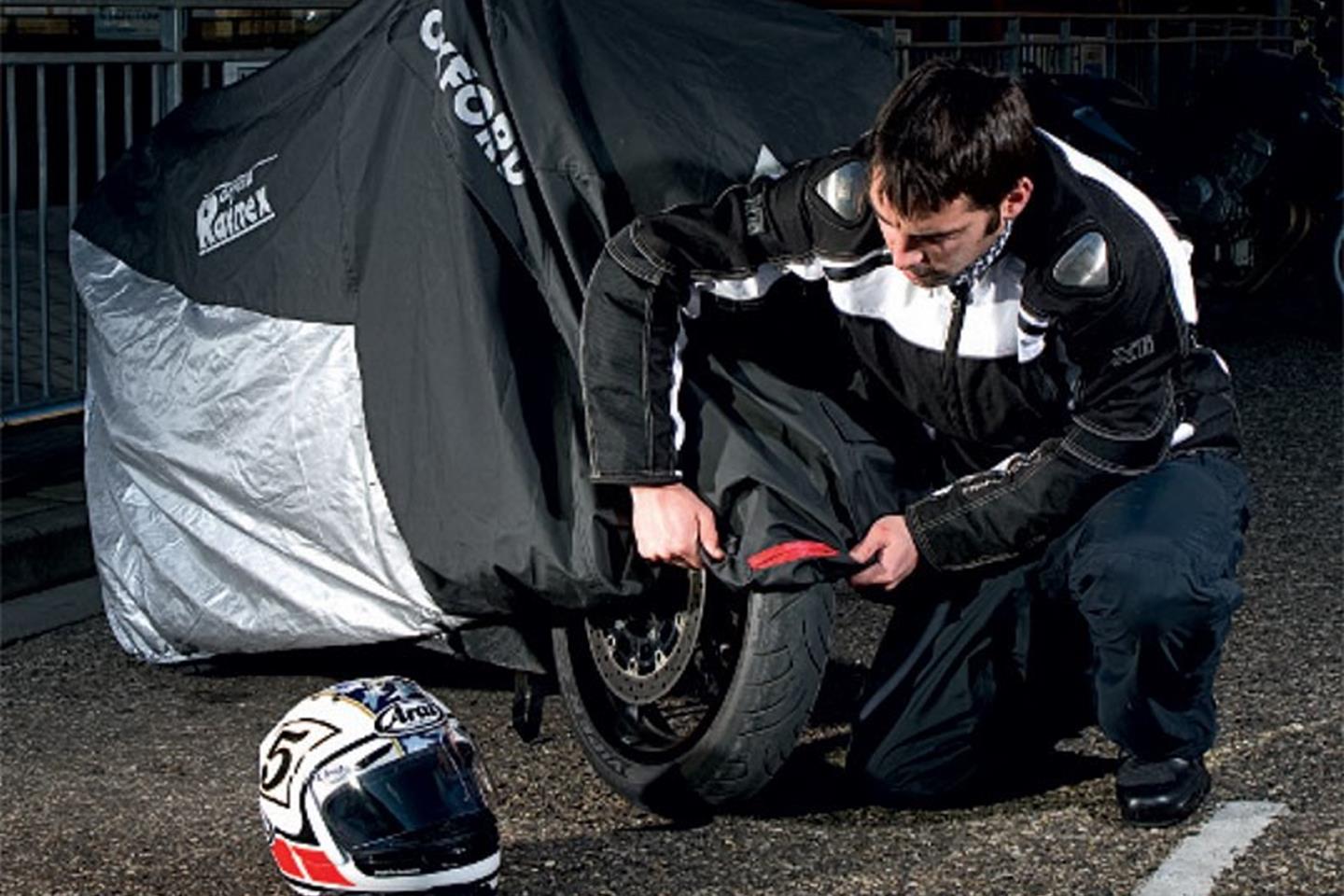 locking motorcycle cover