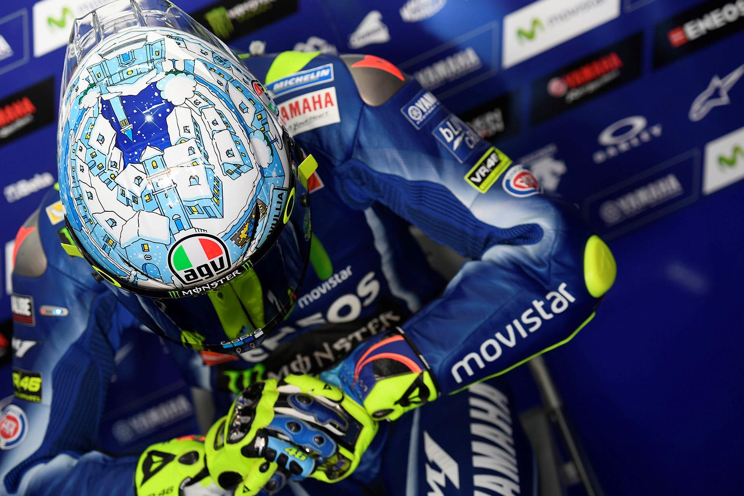 Gallery: Rossi's special testing helmet | MCN