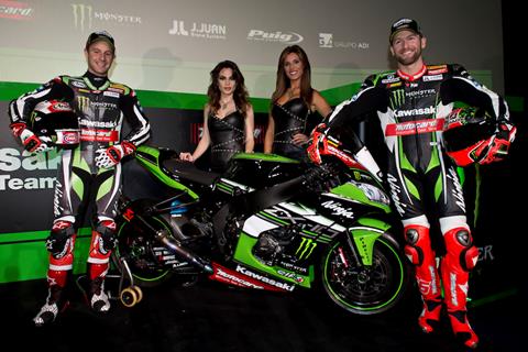 WSB: Kawasaki uncover 2017 livery in Barcelona