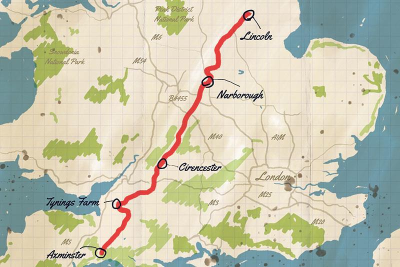 Fosse Modo trail map