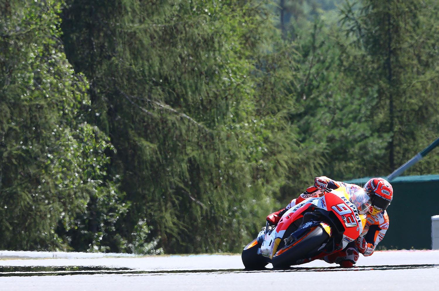 MotoGP Marquez Romps To Brno Pole MCN