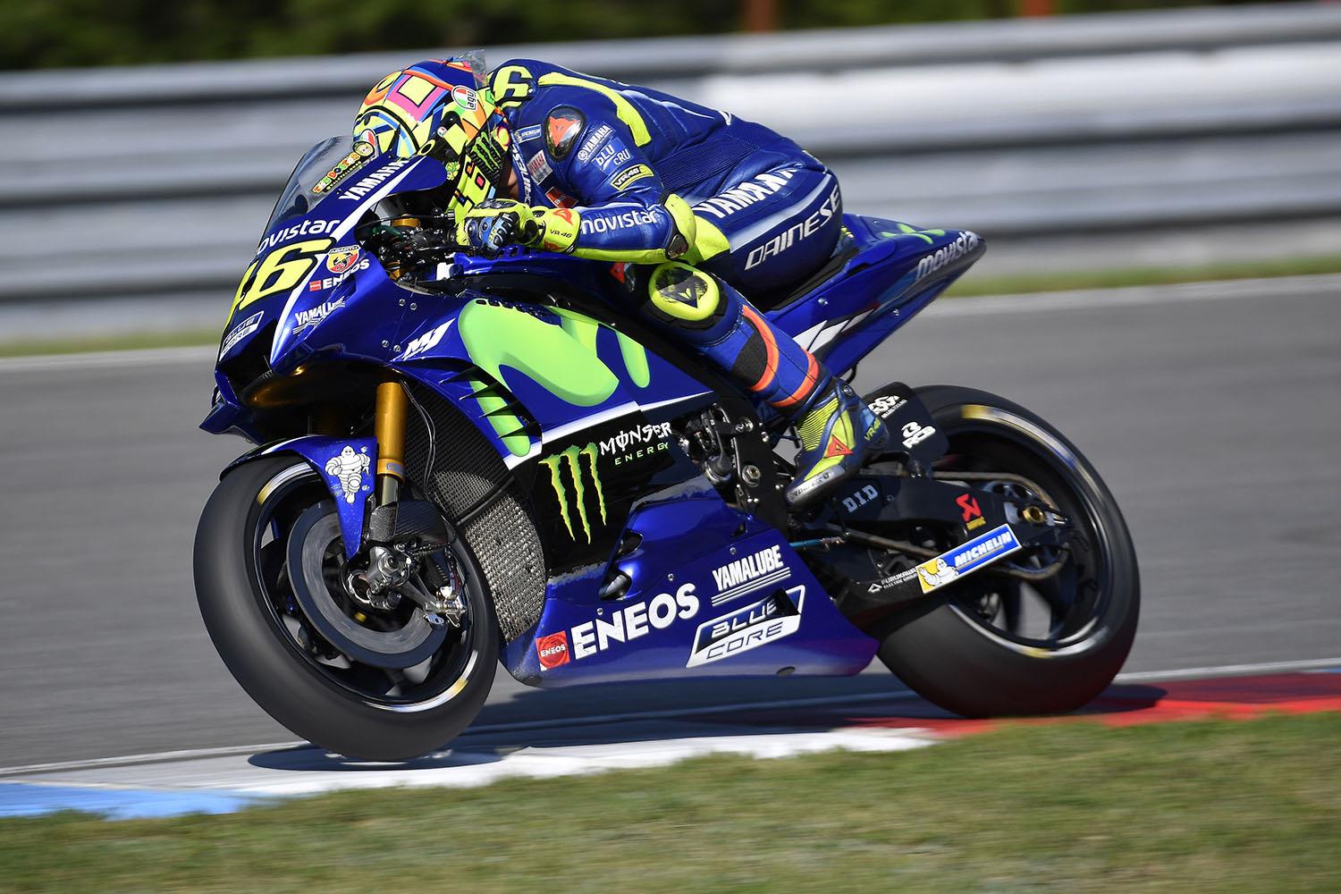 MotoGP: Rossi tops Brno test with new carbon forks | MCN