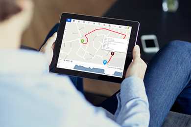 GPS tracker for tracking motorcycles in real time