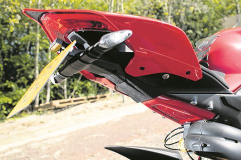 Product review: Evotech tail tidy for Panigale V4 S