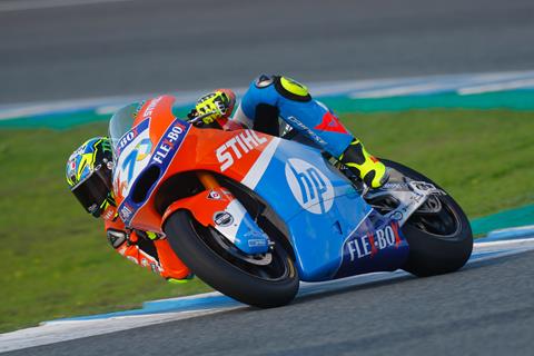 Moto2: Baldassarri tops opening day of Triumph power