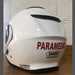 A paramedic's motorbike helmet