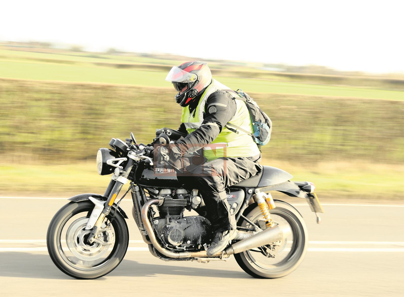 Triumph Thruxton R Black Spied