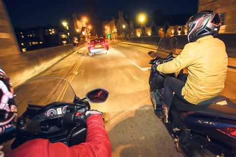 How to ride a motorbike at night