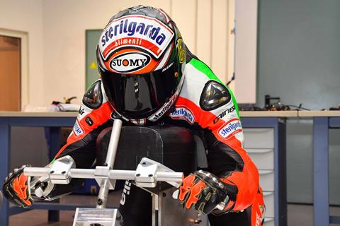 Max Biaggi gets measured up for electric speed record attempt