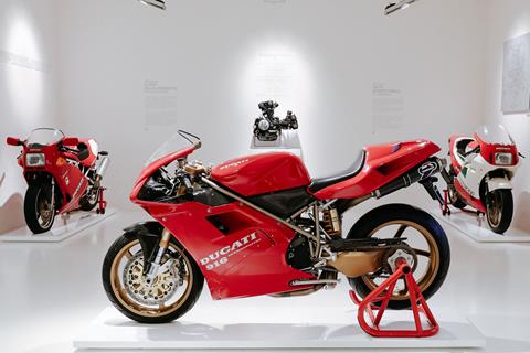 Tamburini's 916 displayed at Ducati museum