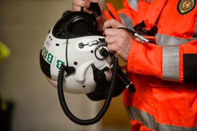 GoFundMe page launched after air ambulance flight helmet stolen