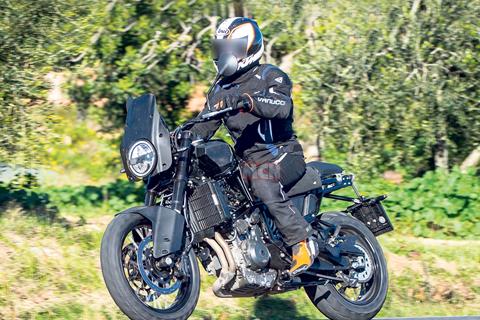 Husqvarna Svartpilen gets added bite: Spyshots reveal 890 twin-powered urban scrambler