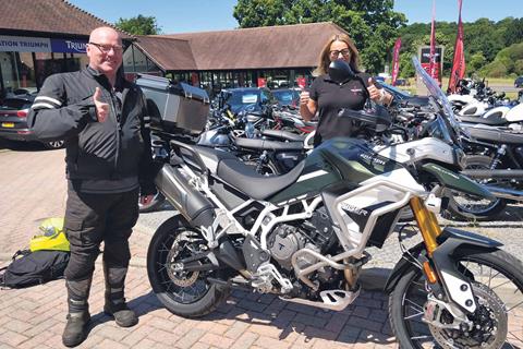 #Ride5000miles members finally get on the road with their new machines