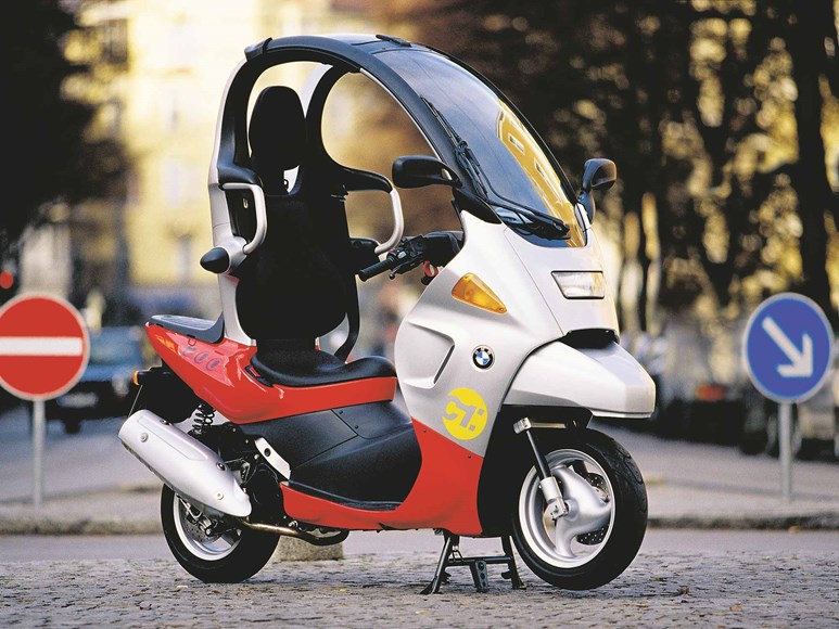 Reborn electric BMW C1 gets airbags, safety cell, active aeros and can ...