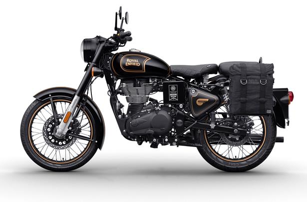 new black royal enfield