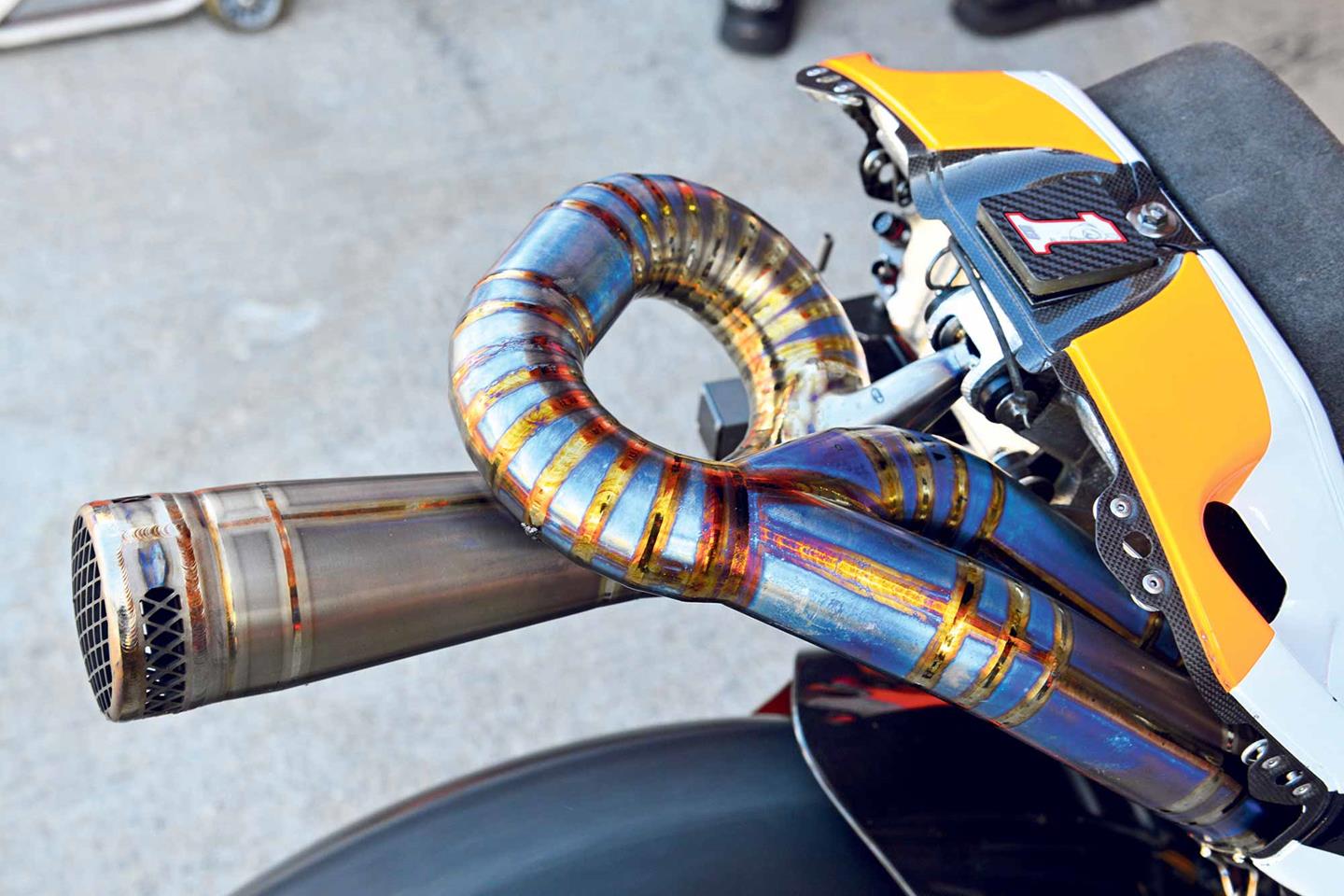 custom titanium motorcycle exhaust