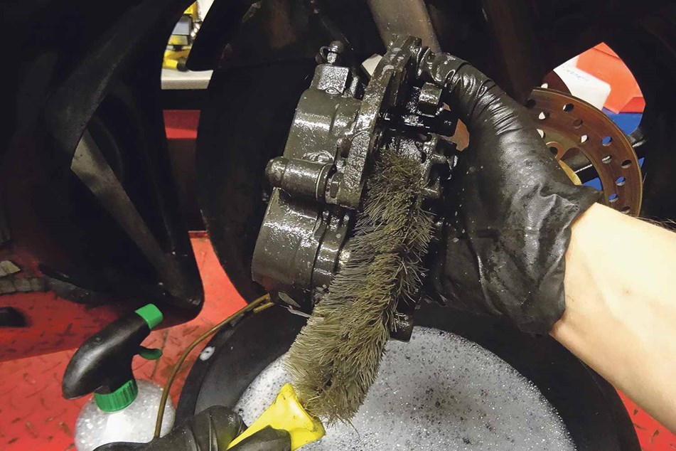 Get your stoppers gleaming how to clean your motorbike's brakes MCN