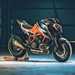A side view of the 2021 KTM 1290 Super Duke RR