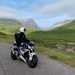 BMW S1000R in the mountains on the A82