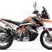 A side view of the KTM 890 Adventure R