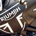 The Triumph logo on the Trident 660 shows how proud the firm is to design bikes in the UK