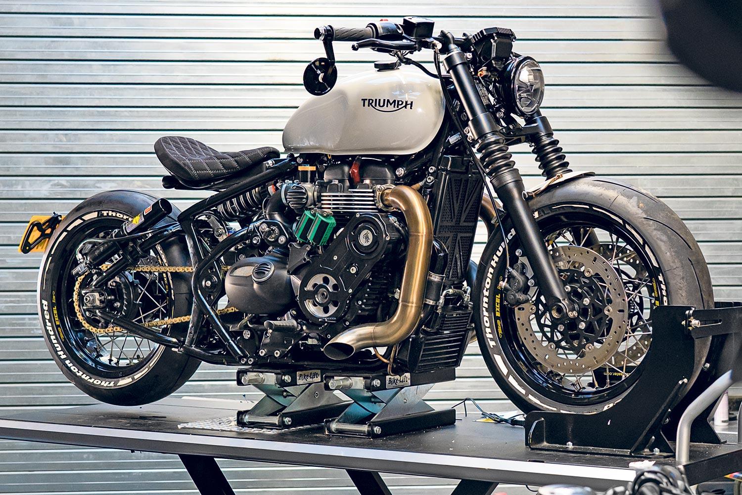 World's Fastest Bobber Outrageous 200bhp+ supercharged Triumph