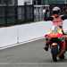 Pol Espargaro celebrates his first pole position as a Honda rider