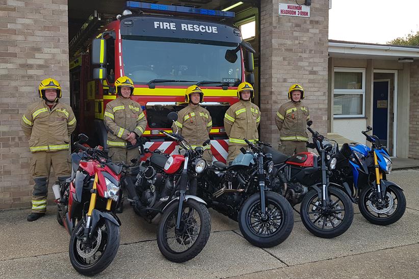 Firefighters are preparing the charity ride out