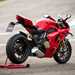 Ducati Panigale V4 S rear three quarter shot on paddock stand