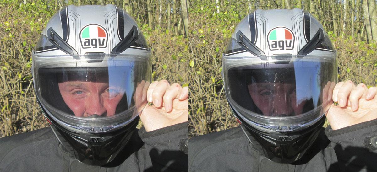 AG Visor before and after AG Visor before and after