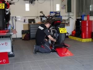 Mechanics fix the XDiavel Mechanics fix the XDiavel