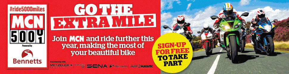 Sign-up to MCN's #ride5000miles campaign Sign-up to MCN's #ride5000miles campaign