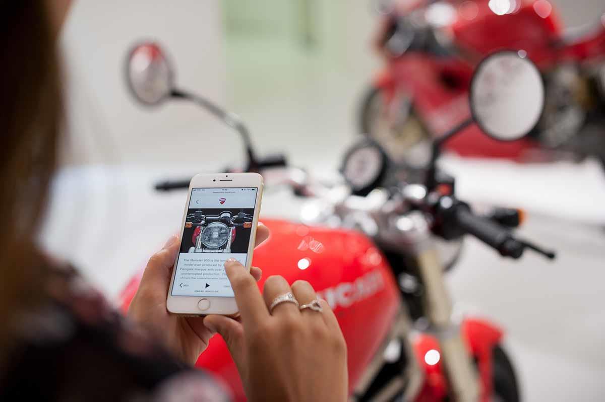 Use the new Ducati app to maximise your museum experience Use the new Ducati app to maximise your museum experience