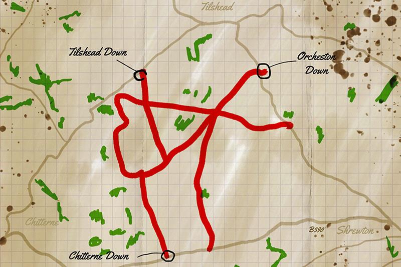 Salisbury and the Drove trail map