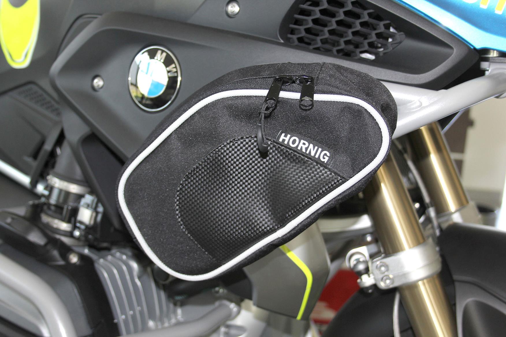 Hornig crash bar bags are handy to store riding essentials Hornig crash bar bags are handy to store riding essentials