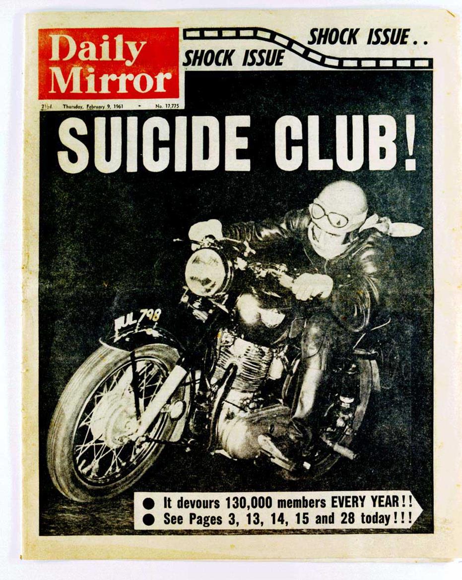 Bikers of the day were vilified by the press Bikers of the day were vilified by the press