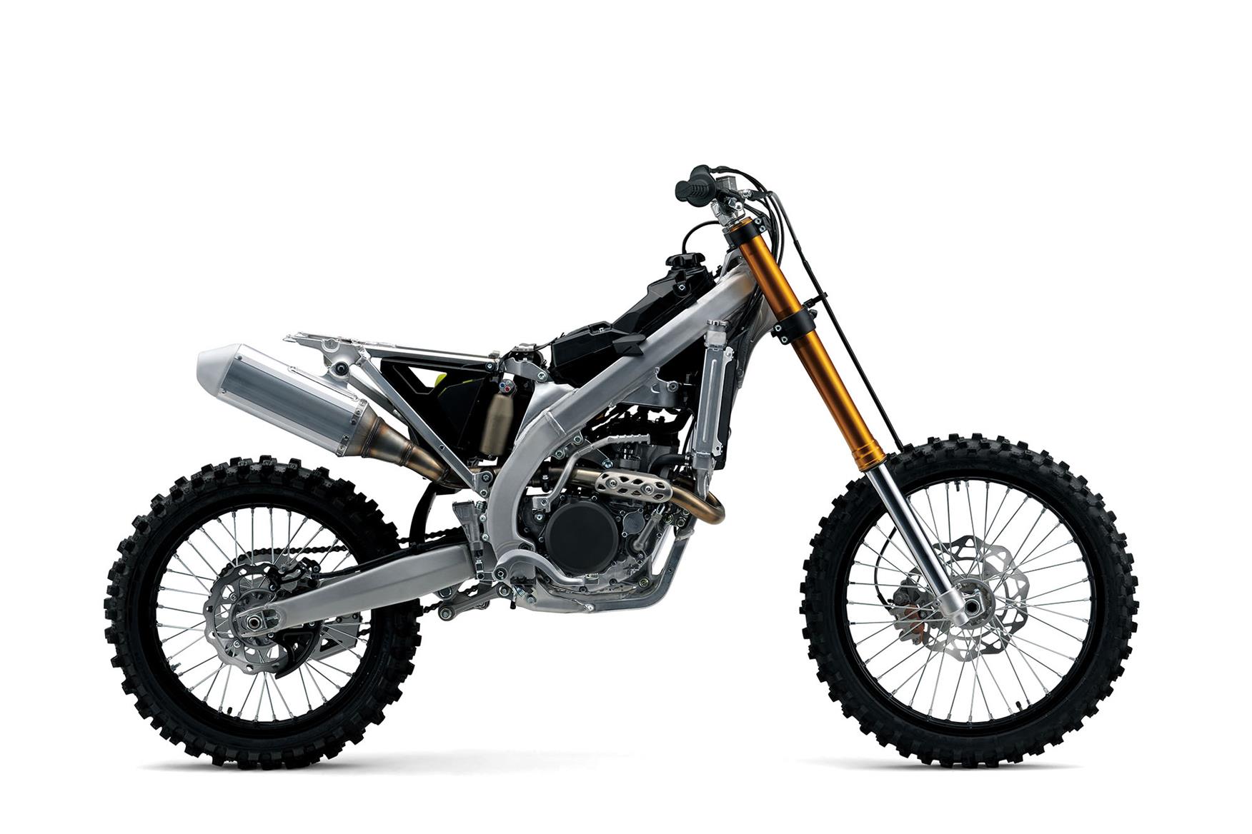 2019 Suzuki RM-Z250 has a lighter, stiffer frame 2019 Suzuki RM-Z250 has a lighter, stiffer frame