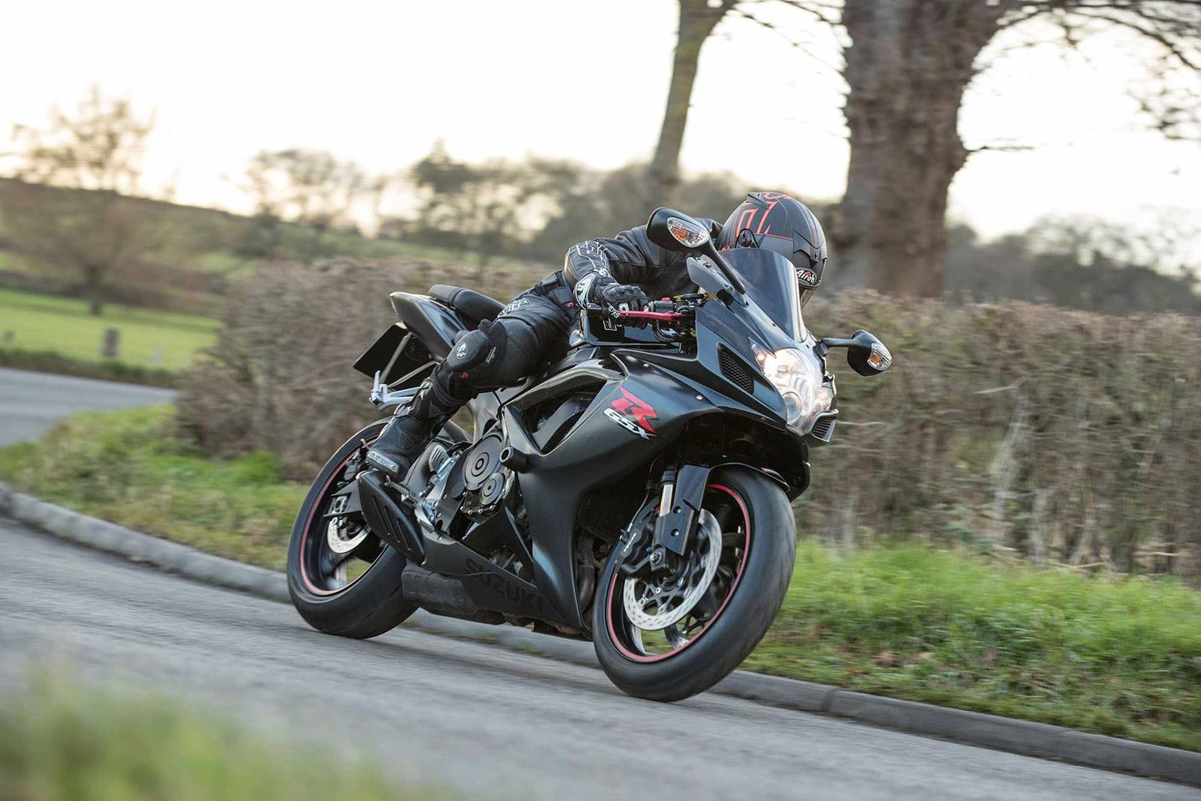 The Suzuki GSX-R750 is comfortable The Suzuki GSX-R750 is comfortable