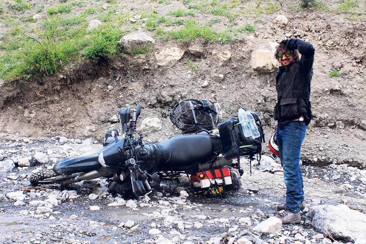 Andy's Yamaha XT660 has had to put up with a lot Andy's Yamaha XT660 has had to put up with a lot