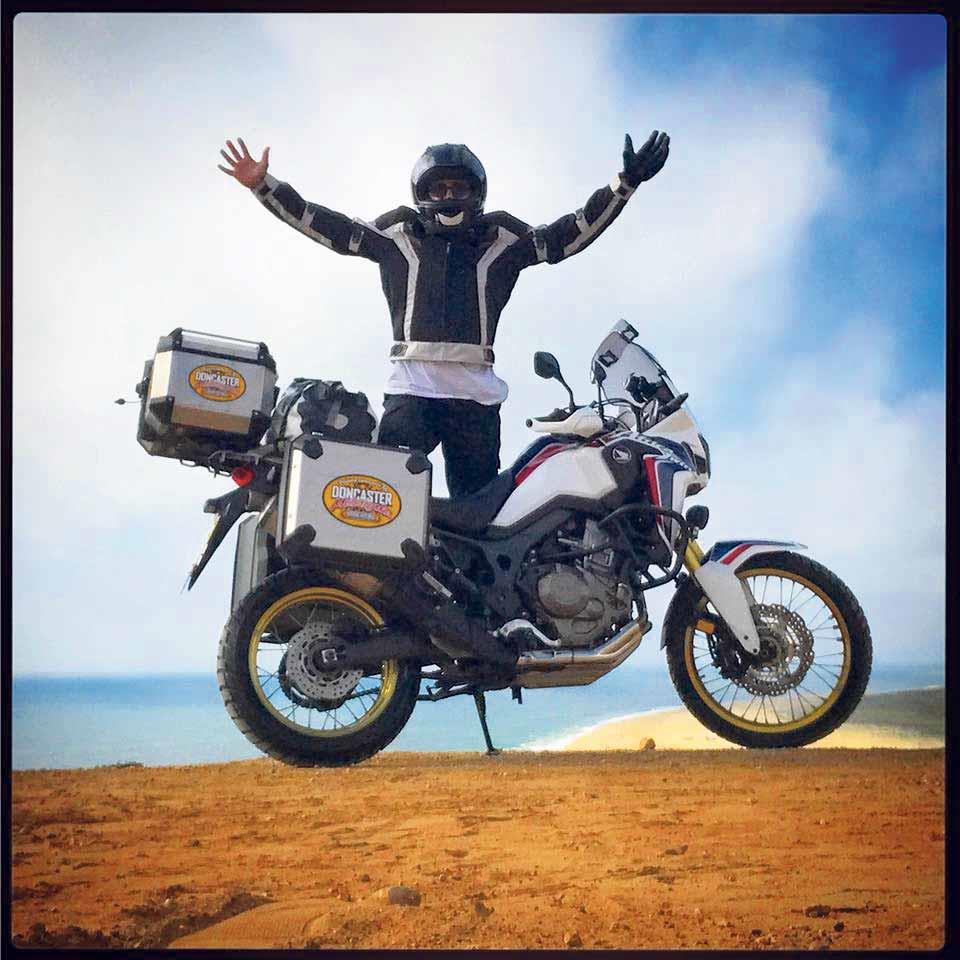 Kevin enjoys an adventure on his Africa Twin Kevin enjoys an adventure on his Africa Twin