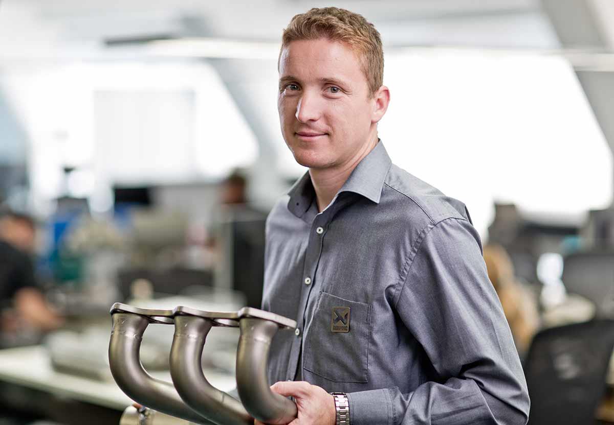 Akrapovic’s chief technical officer Jaka Klemenc Akrapovic’s chief technical officer Jaka Klemenc