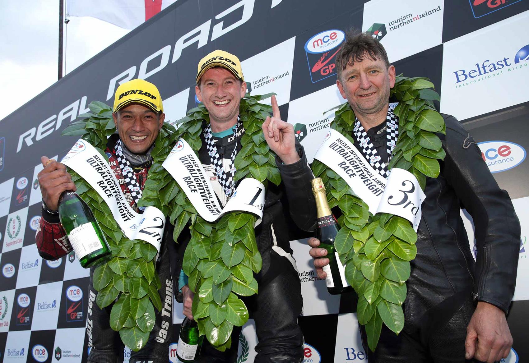 The Ultra-Lightweight podium The Ultra-Lightweight podium